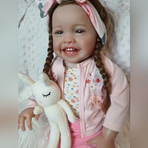 23" Realistic Doll Baby Girl Reborn Toy Collectable Therapy Kids Womens Mila
